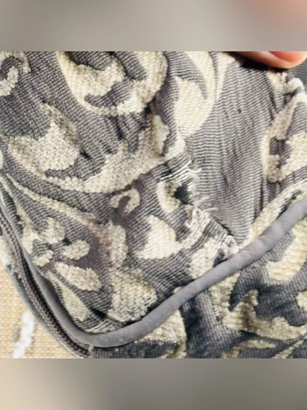 Petunia Pickle Bottom Boxy Backpack Earl Gray Cream Chenille Convertible Diaper